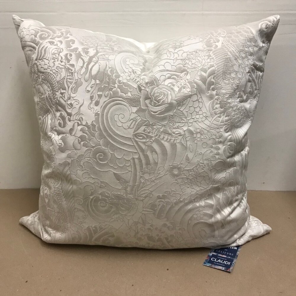 Jean Paul Gaultier Sagesse Serpent Beige Decorative Pillow